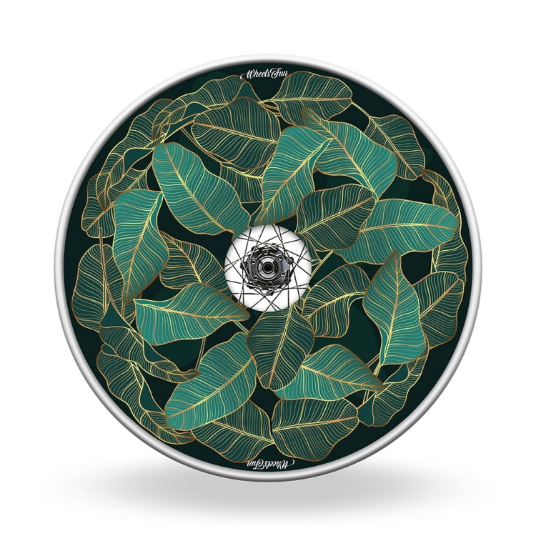 Osłony na szprychy Liście ze złotym akcentem