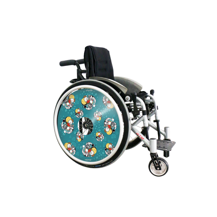 Osłony na szprychy Panda z ciastkiem