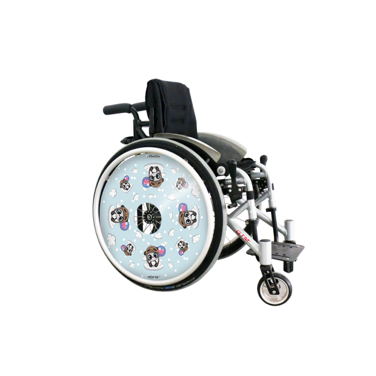 Osłony na szprychy Mała panda z balonem