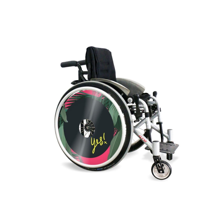 Osłony na szprychy z napisem yes