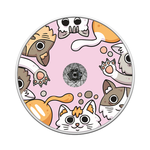 Wheel covers cat's feet