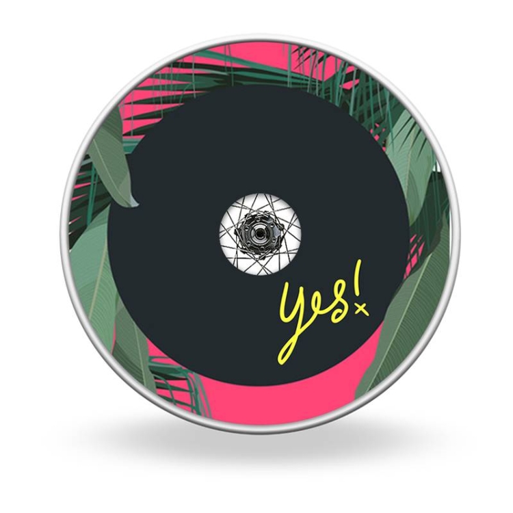 Osłony na szprychy z napisem yes